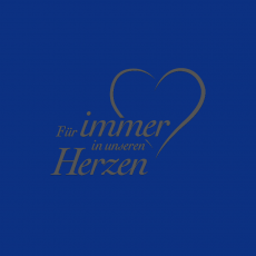 IN UNSEREN HERZEN-B Spruch anthrazit