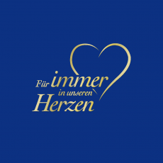IN UNSEREN HERZEN-B Spruch gold