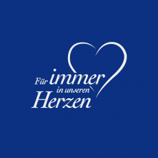 IN UNSEREN HERZEN-B Spruch lichtgrau
