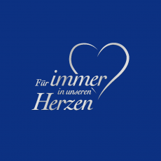 IN UNSEREN HERZEN-B Spruch silber
