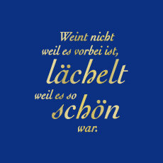 LÄCHELN-A Spruch gold
