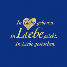 LIEBE-B Spruch gold