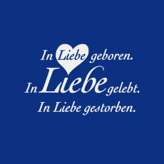 LIEBE-B Spruch lichtgrau