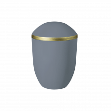 PURE Urne taubenblau gold