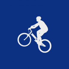 RADFAHREN Memory Dekor lichtgrau