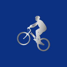 RADFAHREN Memory Dekor silber