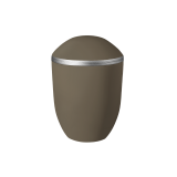 PURE Urne teak silber